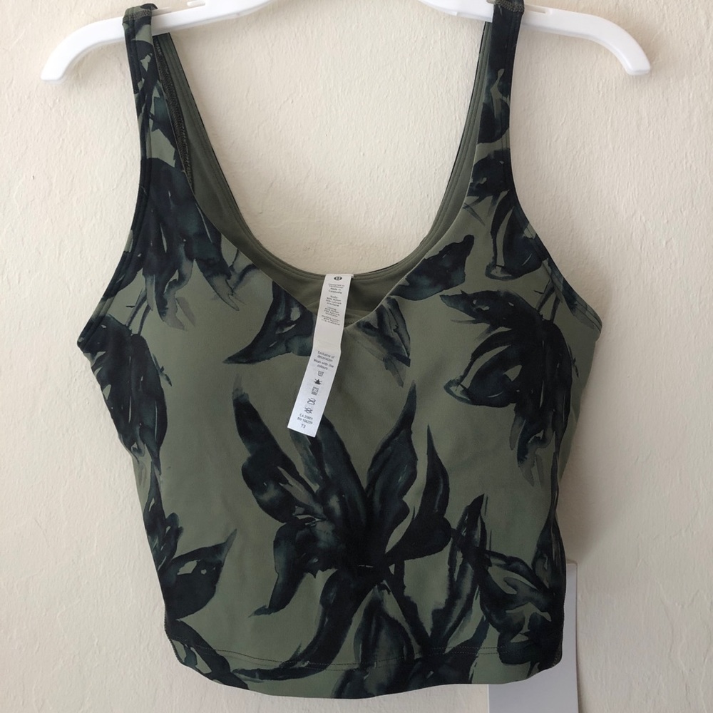 Lululemon align tank floral botanical bloom green